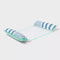 SUN SQUAD WATER HAMMOCK POOL LOUNGER - TEAL/BLUE/WHITE (BLUE STRIPES) - Like New