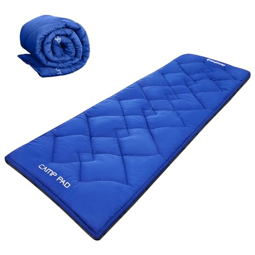 KINGCAMP COT SLEEPING MAT SOFT COMFORTABLE - SIZE: 75" X 25" NAVY BLUE - Like New