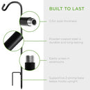 Best Choice Products 65in Set of 4 Shepherd Hooks Metal Adjustable - Black - Brand New