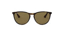 RJ9060 Ray Ban Girls' Erika Round Rubber Havana Dark Brown Lenses 50MM - 50MM - Like New