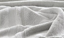 KATHY IRELAND 4 PACK ZERO TWIST COTTON PLUSH BATH TOWEL SET, 28X54 - WHITE - Like New