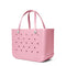 BOGG BAG Original, Large Tote - Blowing Pink Bubbles, White Buttons - Like New