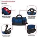 SWISSGEAR APEX DUFFLE BAG FOR TRAVEL AND GYM WITH BUNGEE-CORD SYSTEM - NAVY - Brand New