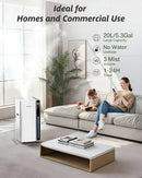 Mifasol Humidifier Large Room 5.3Gal/20L Cool Mist Humidifiers for Home - White - Like New
