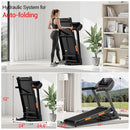 UMAY FITNESS TREADMILL WITH 20-LEVEL 20% INCLINE, 4.0HP QUIET, 8.0 MPH - BLACK - Like New