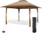 ARROWHEAD OUTDOOR 13’x13’ Pop-Up Canopy 150D Fabric KGS0389U - Brown/Tan Like New