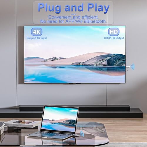 TTQ WIRELESS HDMI TRANSMITTER RECEIVER HDMI EXTENDER 4K SUPPORTED NO NEED WIFI - Brand New