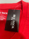 BLU ROCK RED LARGE SHORT SLEEVE T SHIRT - SIZE: MEN L - RED - Brand New