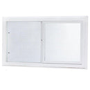 JiXun Left-Hand Single Sliding Vinyl Window Dual Pane Insulated Glass - White - Brand New