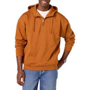 AMAZON ESSENTIALS MEN'S QUARTER-ZIP OVERSIZED-FIT HOODIE SIZE M CARAMEL - Brand New