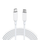 ANKER POWERLINE III USB-C TO USB-C CABLE 10FT/3M 60W FAST CHARGING A8854 - WHITE - Like New