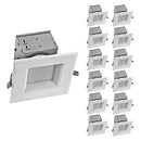 OSTWIN 12 Pack 4" LED Recessed Light Dimmable 10W 700 Lm 4000K Bright White - Brand New