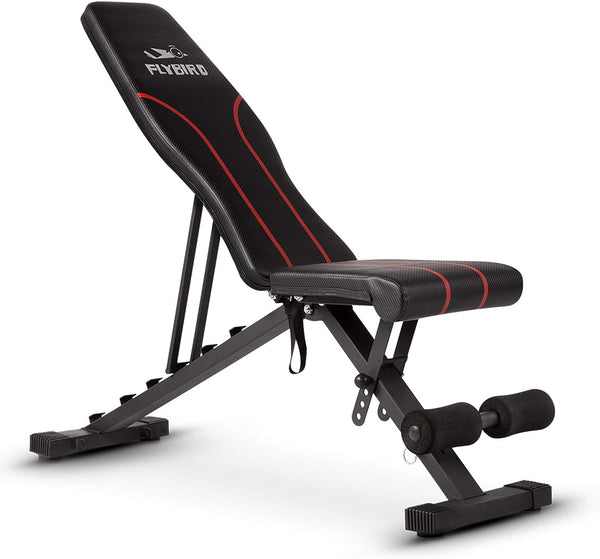 FLYBIRD Adjustable Bench Utility Weight Full Body Workout - Scratch & Dent