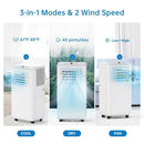 GARVEETECH PORTABLE AIR CONDITIONERS, 8,000 BTU, FDP23-2022R3 - WHITE - Like New