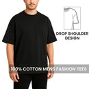 BLU ROCK MEN'S OVERSIZED COTTON CREW NECK SHORT SLEEVE TEE - SIZE: 3XL - BLACK - Brand New