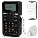 SUPVAN BLUETOOTH LABEL MAKER MACHINE SUPPORT KEYBOARD APP 30+ FONTS E11 - BLACK - Brand New