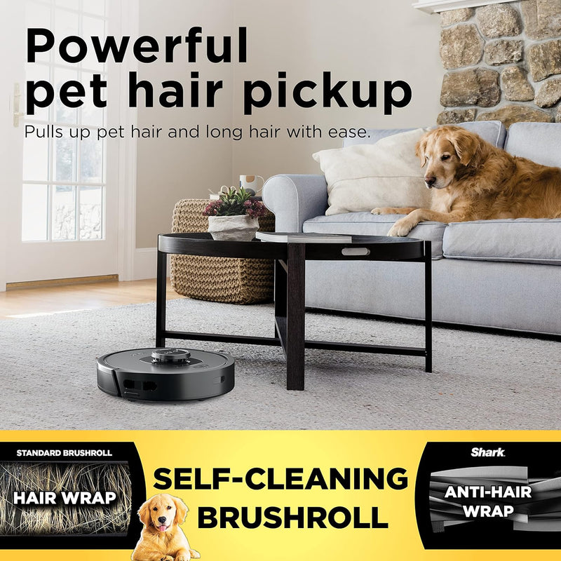 Shark RV2310 Matrix Robot Vacuum with Self-Cleaning Brushroll - Black/Black Trim Like New