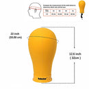 Wig Canvas Block-Head for Making Wigs Display 22'', Yellow - Brand New