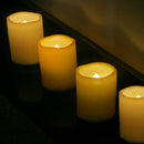 EZIGARDEN WATERPROOF LED PILLAR CANDLE OUTDOOR FLAMELESS FLICKERING WHITE - Like New
