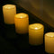 EZIGARDEN WATERPROOF LED PILLAR CANDLE OUTDOOR FLAMELESS FLICKERING WHITE - Like New
