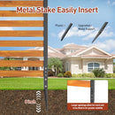 GREENER Privacy Screen 38" W x 60" H Wooden Fence Panels with Metal Stakes Brown - Like New