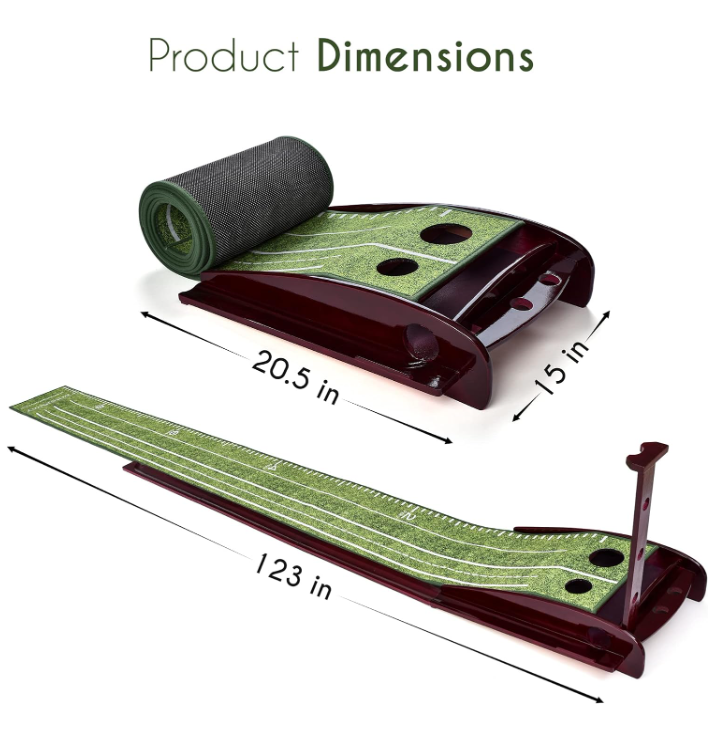 BRITENWAY 2H Golf Putting Green Mat Indoor & Outdoor Practice - Scratch & Dent