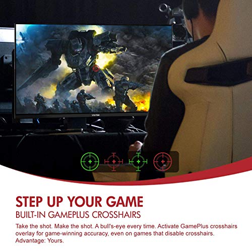VIOTEK GFT27DB 27 WQHD Gaming Monitor TN 115% sRGB DP HDMIx3 VESA - BLACK - Like New