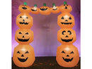 LEXI HOME SPOOKTACULAR 8' FT PUMPKIN CHUCKLES ARCHWAY LB6253 - ORANGE - Like New