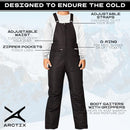1550-00 ARCTIX KIDS INSULATED SNOW BIB OVERALLS BLACK WOMEN XS - Like New