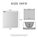 Kante 16" Square Concrete Planter Outdoor Indoor Home Patio Garden - White - Like New