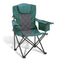 ARROWHEAD OUTDOOR Portable Folding Camping Quad Chair w/ 6-Can Cooler Green Like New