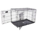 PRECISION PET TWO DOOR PROVALUE WIRE DOG CRATE 24 INCH 15-30 LBS - BLACK Like New