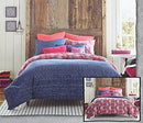 Anthology Twin Size Reversible Comforter Bed Set - Happy Indigo Collection - Like New