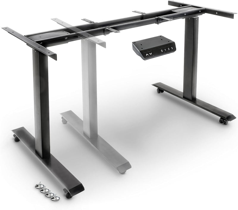 SuperHandy Electric Desk Frame - Supports 48"-63"x30" Tops - USB-C & AC, 3