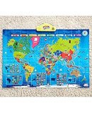 My USA My World Interactive Talking World Map for Kids by YG Games - Brand New