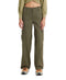 LEVI'S WOMEN'S MID-RISE 94'S BAGGY CARGO WIDE LEG JEANS SIZE 27X30 - ARMY GREEN - Brand New