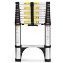 Soctone Telescoping Ladder, 10.5 FT Button Retraction Aluminum - Scratch & Dent