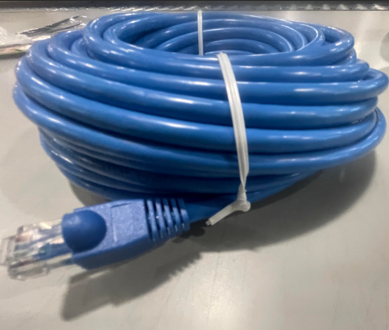 CABLEGEEKER CAT6 OUTDOOR ETHERNET CABLE, 24AWG RJ45 PATCH CABLE 50FT - BLUE - Like New