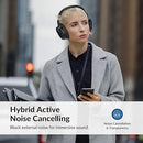 Synthphonics SE8 Hybrid Active Noise Cancelling Headphones - True Black - Like New