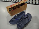 FITFLOP WOMEN'S IQUSHION OMBRE SPARKLE FLIP-FLOPS SIZE: WOMEN 8 - MIDNIGHT NAVY - Like New