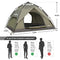 ROCKPALS POP UP TENT FAMILY CAMPING LIGHT WEIGHT PORTABLE AUTOMATIC - GREEN - Like New