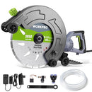 WORKPRO 16 Inch Wet Concrete Saw with Water Cutting, 6.69" Depth - Like New