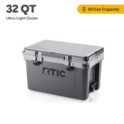 RTIC OUTDOORS 32 QT ULTRA-LIGHT HARD SIDED COOLER - GRAY - Like New