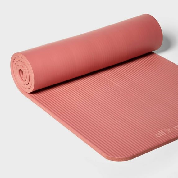 ALL IN MOTION PREMIUM FITNESS YOGA MAT 15MM - ORANGE - Brand New