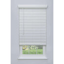 LINEN AVENUE CORDLESS 2" FAUX WOOD BLINDS 46 1/2 W X 48 H FMBY-014-WHT - WHITE - Like New
