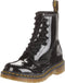 DR. MARTENS WOMEN'S 1460 8 EYE BOOT FASHION SIZE US 7, EU 38, UK 5 BLACK/PATENT Like New