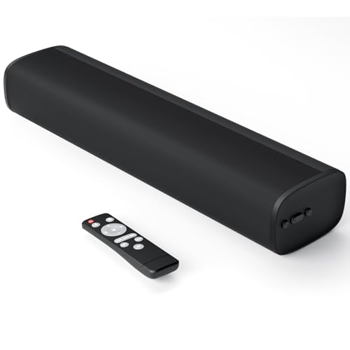 MZEIBO TV Sound Bar 50W 17Inch Small Soundbars ARC/Bluetooth 5.0 KY-MINI -BLACK - Like New