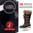 ALEADER Winter Boots, Fashion Waterproof Snow Boots, Fur Shoes, Size 9 - Brand New