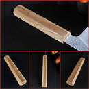 TAIE Kitchen knife, 7" Japanese Santoku knife Stainess Steel, Ash wood - Brown - Like New