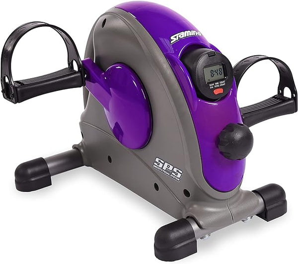 Stamina Exercise Bike with Smooth Pedal System 15-0142A - Purple Like New